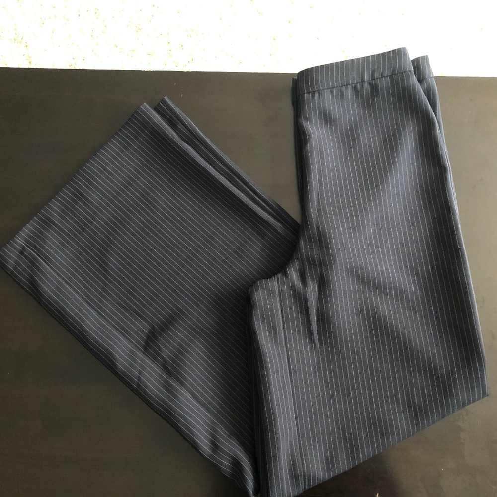 Forever21 Wide Leg Pinstripe Dress Pants